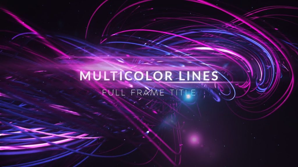 Abstract Multicolor Lines mogrt