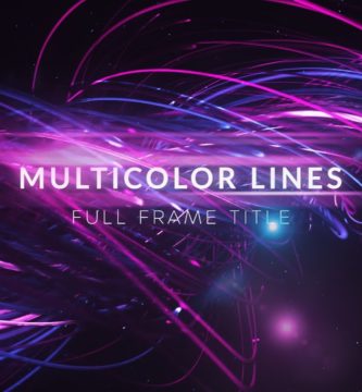 Abstract Multicolor Lines mogrt