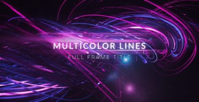 Abstract Multicolor Lines mogrt