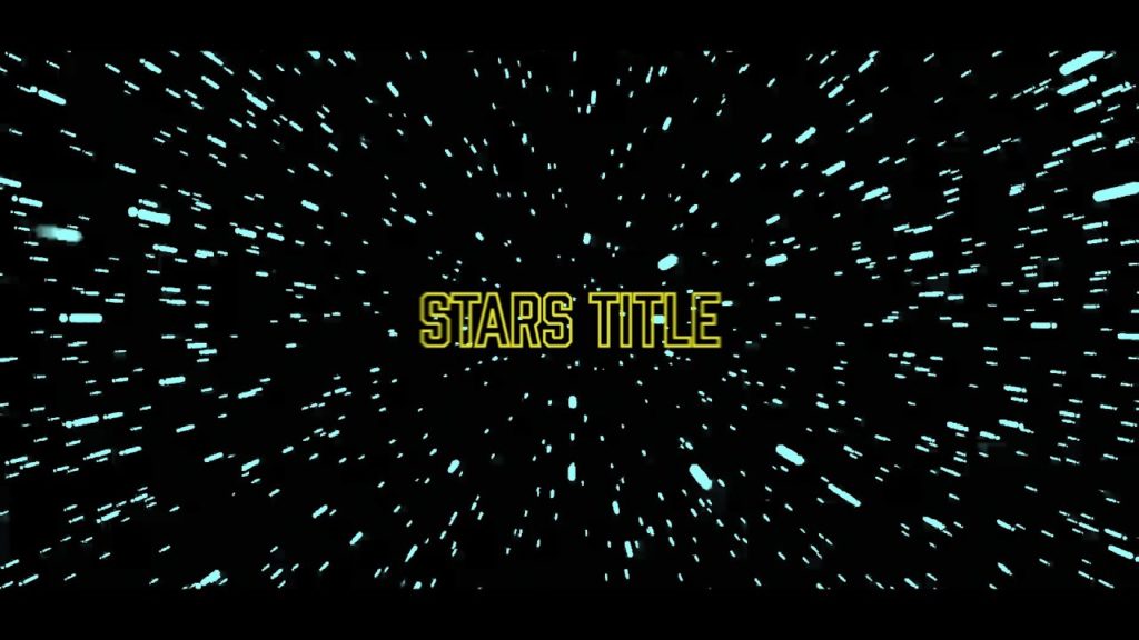Nueva PLANTILLA de gráficos animados: Sci-Fi STARS Title (MOGRT)