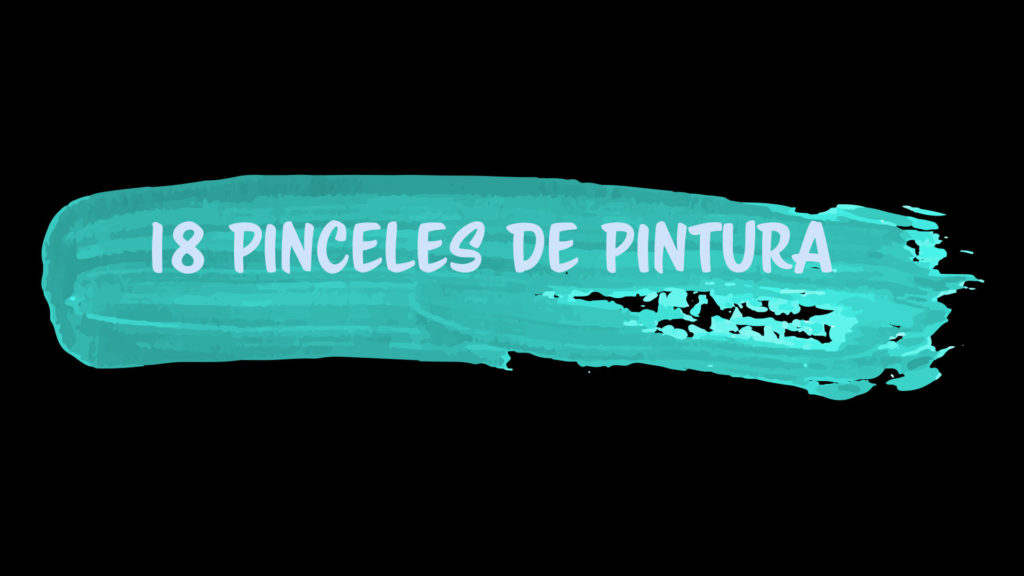 18 pinceles de pintura