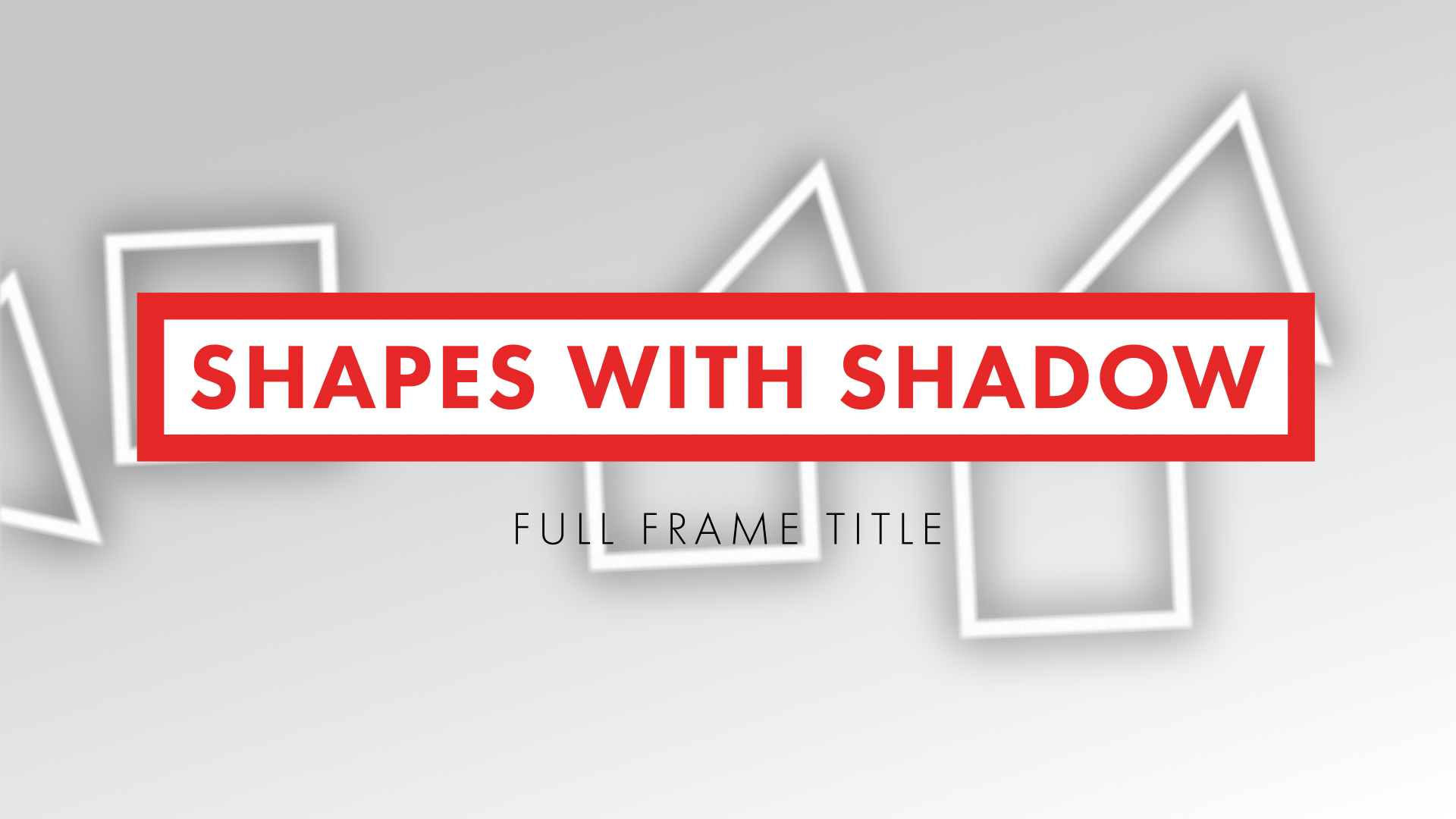 Shapes with Shadow - MOGRT