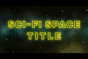 Sci-Fi Space Text Crawl Title