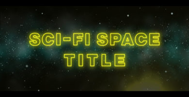 Sci-Fi Space Text Crawl Title